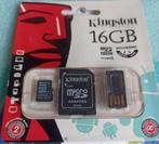 carte mémoire Kingston micro SD+ adaptateur +lecteur reader, Audio, Tv en Foto, Foto | Geheugenkaarten, Kingston, Nieuw, Ophalen of Verzenden