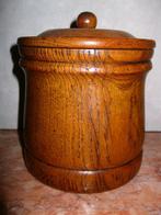 Vintage houten tabakspot 16cm., Antiek en Kunst, Ophalen