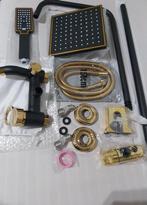 Vintage Colonne de Douche Noir&dore Neuf, Enlèvement ou Envoi