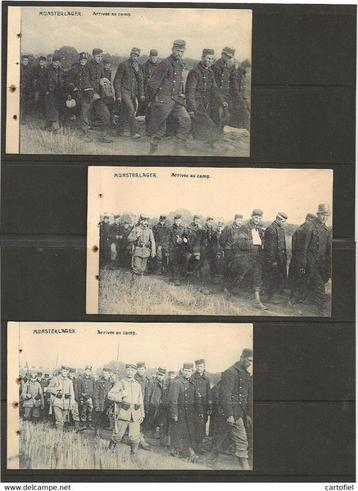 Oorlog-Krijgsgevangenenkamp-Munster-Lager-3oude zichtkaarten beschikbaar voor biedingen