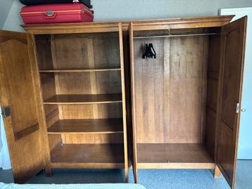 Armoire, Avec espace de penderie, Utilisé, 50 à 100 cm, Chêne