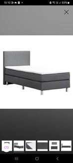 Boxspring 90cm, Huis en Inrichting, Slaapkamer | Boxsprings, Ophalen, Zo goed als nieuw, Grijs