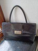 DELVAUX Vintage zwarte tas met logo, Verzenden, Zwart