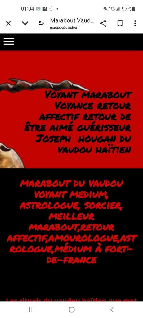 RETOUR AFFECTIF PARIS 06 29 56 06 06 VAUDOU MARABOUT PARIS, Contacten en Berichten, Advies en Oproepen