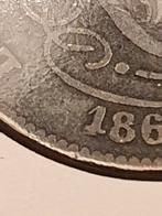 2 centiem leopold 2 met dubbele 1zuid 1869 FR, Ophalen of Verzenden, Overig, Losse munt