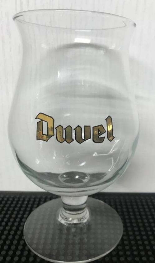 Duvel glas 33cl gouden letters, Verzamelen, Biermerken, Zo goed als nieuw, Duvel, Ophalen of Verzenden