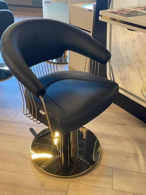Knipstoel Elite Goud make-upstoel saloninterieur kapsalon, Antiek en Kunst, Antiek | Zilver en Goud, Goud, Ophalen of Verzenden