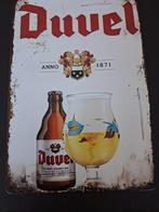 Vintage metalen reclamebord 20 X 30 cm "Duvel" Nieuwe staat, Verzamelen, Overige gebieden, Verzenden, Overige typen, Nieuw