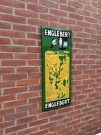Panneau d'affichage en émail ENGLEBERT 1953, Enlèvement ou Envoi, Utilisé, Panneau publicitaire
