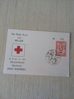 Belgique carte timbre croix rouge, Timbres & Monnaies, Affranchi, Envoi, Avec timbre, Oblitéré