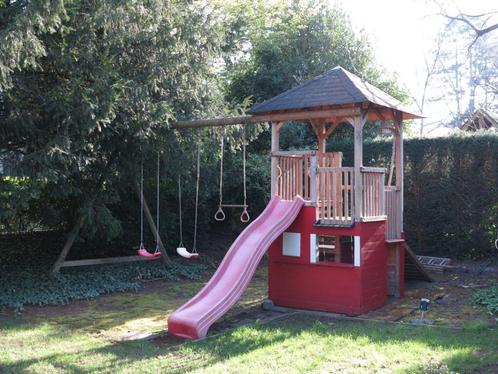 schommel/speeltoren/winkeltje, Kinderen en Baby's, Speelgoed | Buiten | Speeltoestellen, Zo goed als nieuw, Glijbaan, Klimtouw