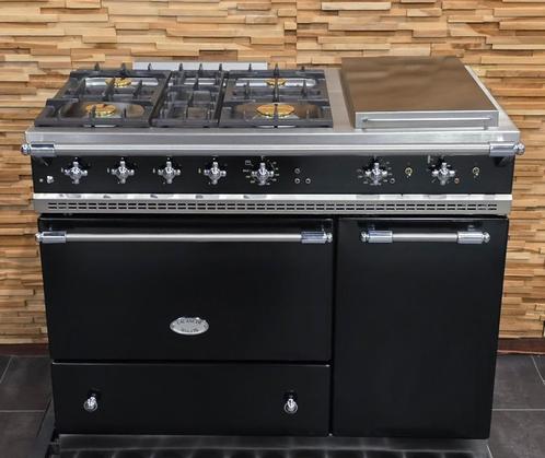 🔥Luxe Fornuis Lacanche 110cm zwart rvs 2 ovens teppan yaki, Elektronische apparatuur, Fornuizen, Zo goed als nieuw, Vrijstaand