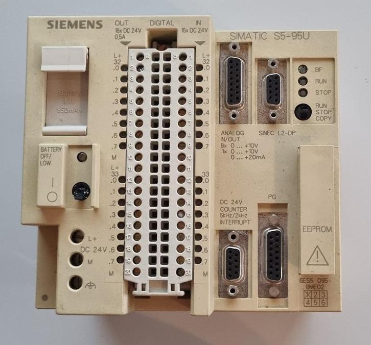Siemens S5 PLC's + Lauer panel PCS 090, Hobby en Vrije tijd, Elektronica-componenten, Gebruikt, Ophalen