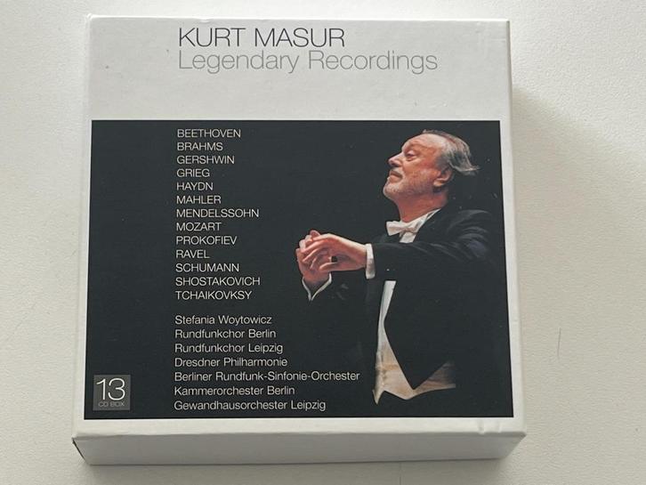 Kurt Masur – Legendary Recordings (13-CD Box), Cd's en Dvd's, Cd's | Klassiek, Gebruikt, Boxset, Ophalen of Verzenden