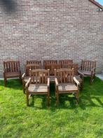 Natuurhouten Terrasstoelen, Tuin en Terras, Tuinstoelen, Ophalen, Gebruikt, Teakhout