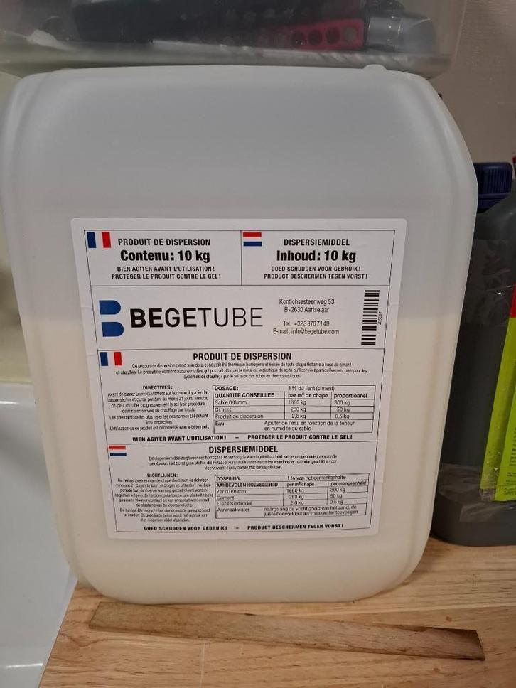 Dispersiemiddel chape vloerverwarming, Doe-het-zelf en Bouw, Overige Doe-Het-Zelf en Bouw, Gebruikt, Ophalen