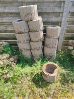 Betonnen bloembakken 16 stuks 22x30, Tuin en Terras, Bloembakken en Plantenbakken, Ophalen, Gebruikt, Minder dan 30 cm, Minder dan 60 cm