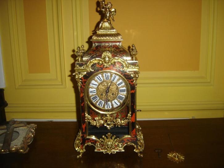 Grand cartel cathédrale boulle de style Louis 14 époque 19e, Antiek en Kunst, Antiek | Klokken, Ophalen of Verzenden