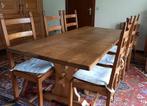 Eiken tafel en 6 stoelen, Enlèvement, Utilisé
