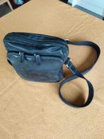 Schoudertas zwart voor heren, Handtassen en Accessoires, Tassen | Schoudertassen, Zwart, Zo goed als nieuw, Leer, Ophalen