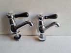 Set RVB chroom lavabokranen model 1935 Hot-Cold, Ophalen of Verzenden, Zo goed als nieuw, Chroom, Kraan