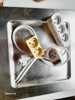 Blok (3) vermenigvuldigen /blok 2 stopcontacten/stopcontact, Doe-het-zelf en Bouw, Ophalen of Verzenden, Gebruikt, Schakelaar