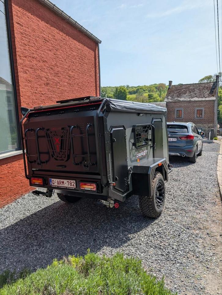 Teardrop Decamp Trekking X1+, Caravans en Kamperen, Caravans, Luifel, Uitbouw voortent, Zonnepaneel, Ophalen