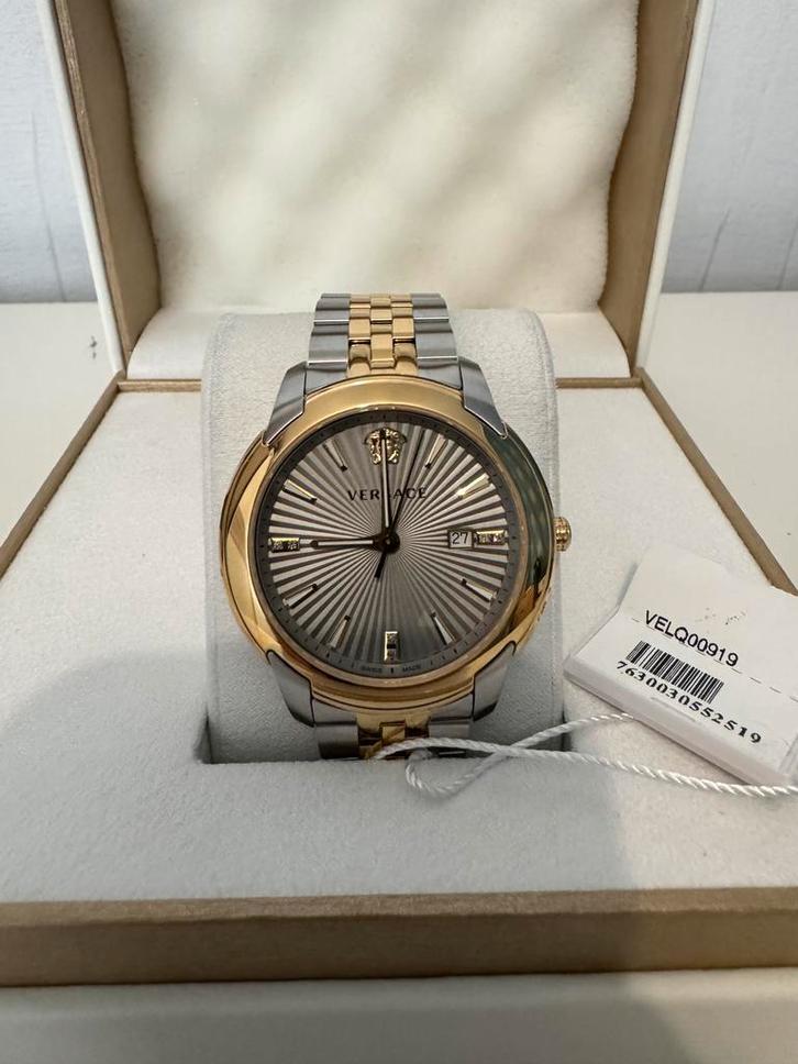 Versace V-Urban Horloge, Handtassen en Accessoires, Horloges | Heren, Nieuw, Polshorloge, Overige merken, Staal, Staal, Ophalen of Verzenden
