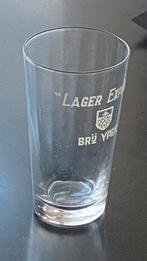 oud bier glas lager export brouwerij Roberg te IEPER (2), Ophalen of Verzenden, Zo goed als nieuw, Glas of Glazen
