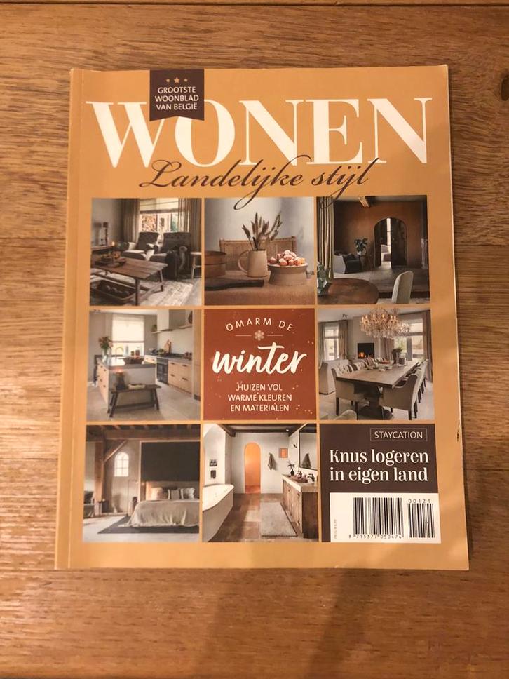 Wonen Landelijke stijl - winter editie, Boeken, Tijdschriften en Kranten, Zo goed als nieuw, Ophalen of Verzenden