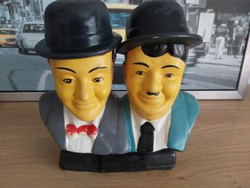 Bibelot buste platre laurel et hardy beschikbaar voor biedingen