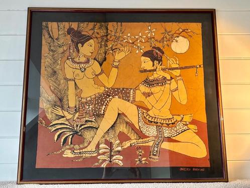 Sri Lankaanse Batik, Antiek en Kunst, Kunst | Niet-Westerse kunst, Ophalen