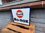 Gulf emaille reclamebord, Ophalen, Gebruikt, Reclamebord