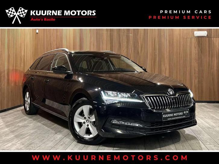 Skoda Superb Combi 2.0 TDI DSG Led/Leder/Cam/Gps *1j garanti, Auto's, Skoda, Te koop, Superb, ABS, Achteruitrijcamera, Airbags