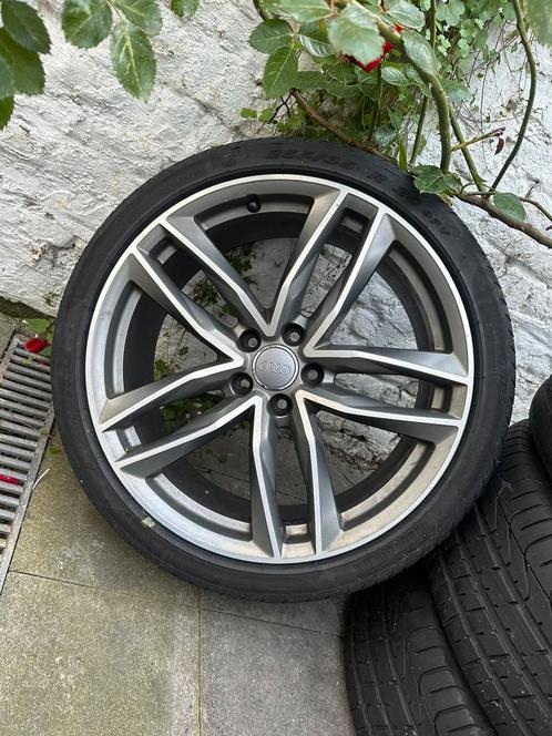 JANTES AUDI RS6/RS7/S8/SQ7/SQ5 avec pneus été, Auto-onderdelen, Banden en Velgen, Banden en Velgen, Zomerbanden, 20 inch, 255 mm