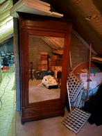 Vintage kast met spiegel, 200 cm of meer, Zo goed als nieuw, Grenenhout, 50 tot 75 cm