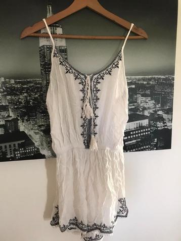 Witte playsuit