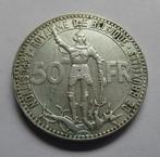 België 50 frank 1935 Wereldtentoonstelling FRANS, Ophalen of Verzenden, België, Zilver