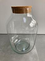 Planten terrarium pot - glazen pot - kurk, Huis en Inrichting, Woonaccessoires | Stolpen, Ophalen, Nieuw