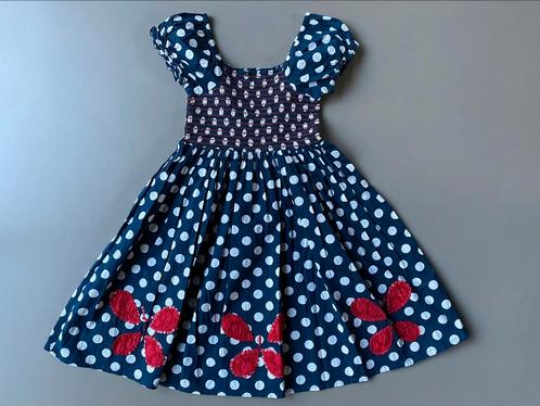 Robe de bal Prémaman 116 bleu foncé et blanche, Enfants & Bébés, Vêtements enfant | Taille 116, Comme neuf, Fille, Robe ou Jupe