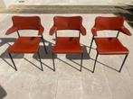 Vintage design stoel Toshiyuki Kita, Huis en Inrichting, Stoelen, Ophalen, Zo goed als nieuw, Leer, Drie