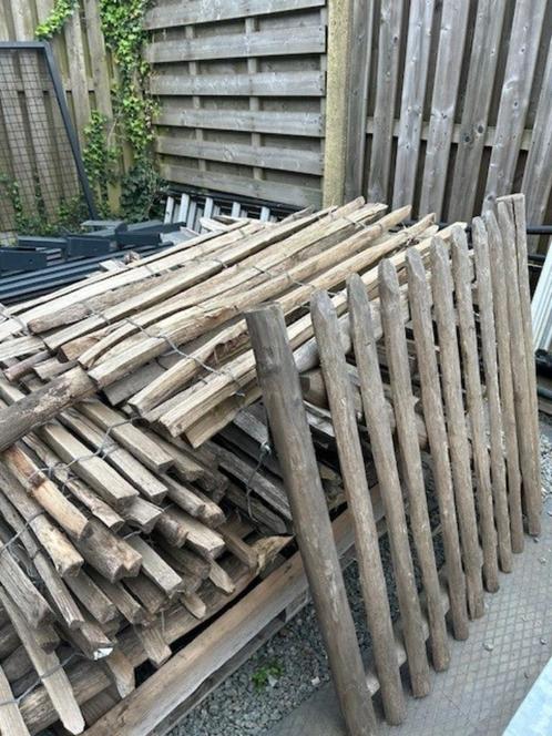 kastanje hek, Tuin en Terras, Tuinhekken en Hekwerk, Gebruikt, Tuinhek, Met poort, Ophalen