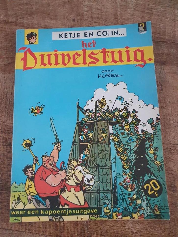 Ketje en co Het duivelstuig nr2 1ste druk 1967 door Hurey, Boeken, Stripverhalen, Zo goed als nieuw, Eén stripboek, Ophalen of Verzenden