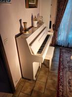 Tabouret Piano Samick, type SU-105 blanc brillant + blanc., Brillant, Piano, Enlèvement, Blanc