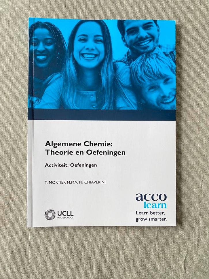 Algemene chemie - theorie en oefeningen MBC30f UCLL, Boeken, Studieboeken en Cursussen, Zo goed als nieuw, Hogeschool, Ophalen of Verzenden