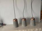 Suspension luminaire béton /cuivre, Maison & Meubles, Comme neuf, 75 cm ou plus, Autres matériaux