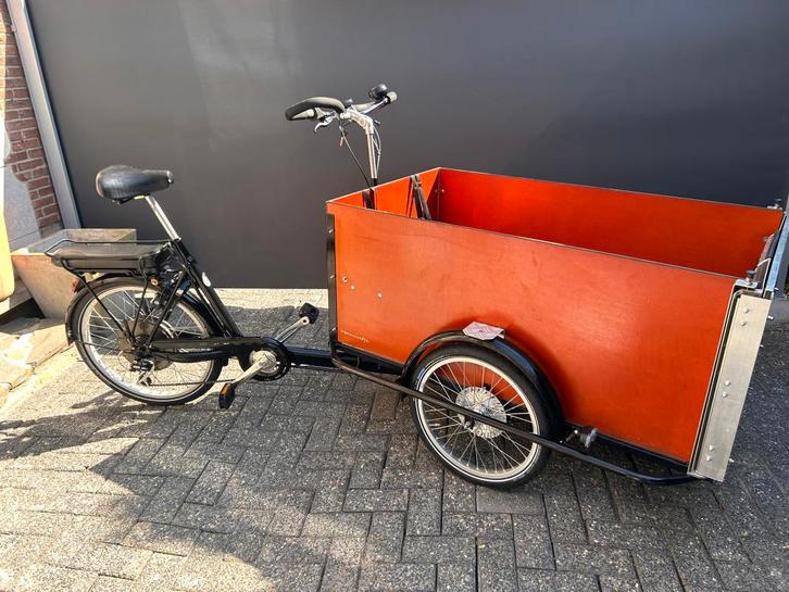 bakfiets/rolstoelbakfiets XXL 't mannetje met motor+garantie, Fietsen en Brommers, Fietsen | Bakfietsen, Gebruikt, Overige merken