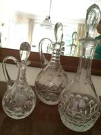 3 karaffen kristal, Ophalen of Verzenden