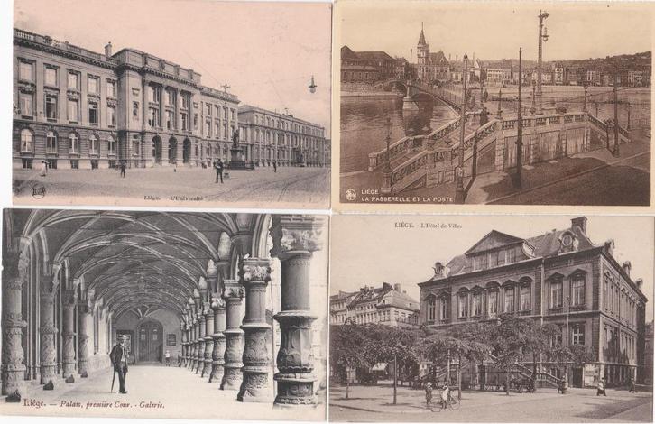10 oude postkaarten van Luik - lot 13, Verzamelen, Postkaarten | België, Luik, Ophalen of Verzenden