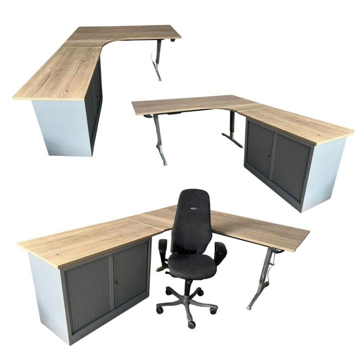 elektrisch Wing Bureau Halifax blad 180x240cm x hoogte verst, Huis en Inrichting, Bureaus, Zo goed als nieuw, Bureau, Elektrisch